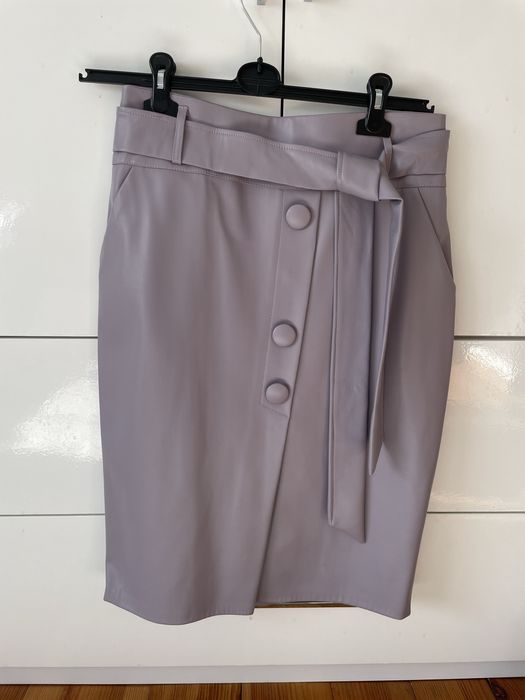 Жіноча спідниця з екошкіри