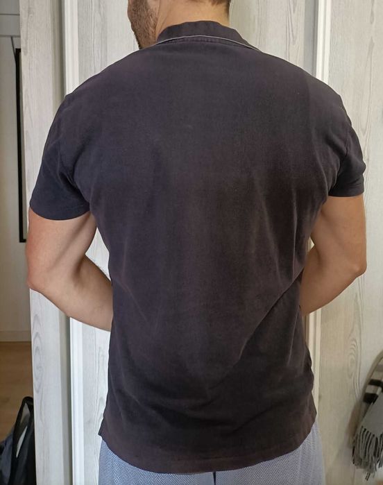 Polo Springfield 100% algodão azul marinho