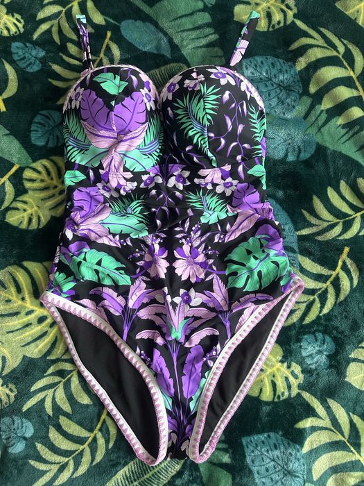 Figleaves jednoczęściowy strój kąpielowy kostium do opalania 36D 80D