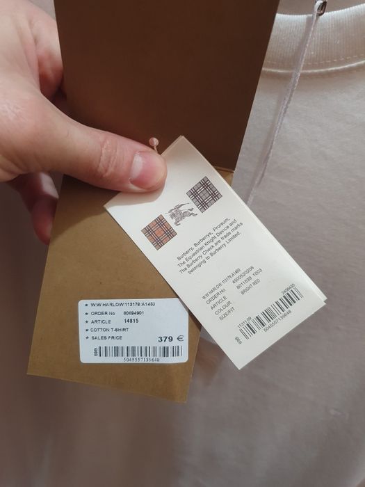 Новая Мужская футболка Burberry London polo