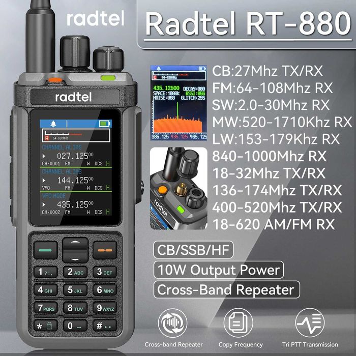 Radio Amador Radtel RT880