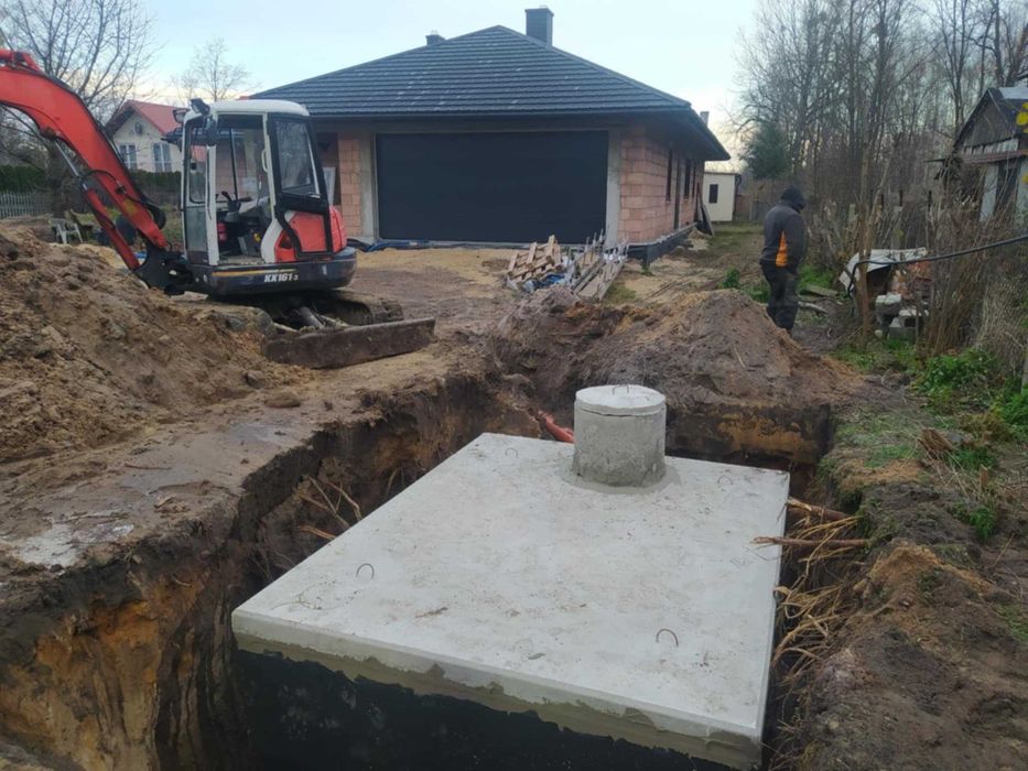 Szambo Betonowe z Wykopem Kompleksowo Szamba Kanał Samochodowy