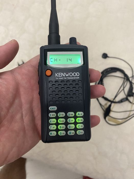 Рация Kenwood + гарнитура на голосовые связки