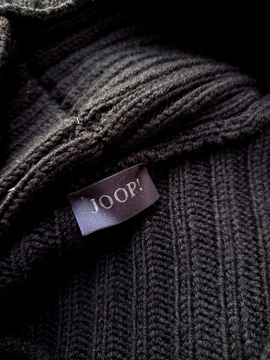 Zimowy premium sweter czarny joop wełniany damski S gruby ciepły