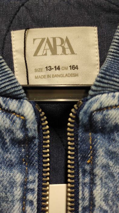 ZARA kurtka jeansowa bomberka/wiatrówka jeansowa rozmiar XS /34/164cm
