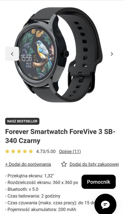 Smartwatch forever SB 340