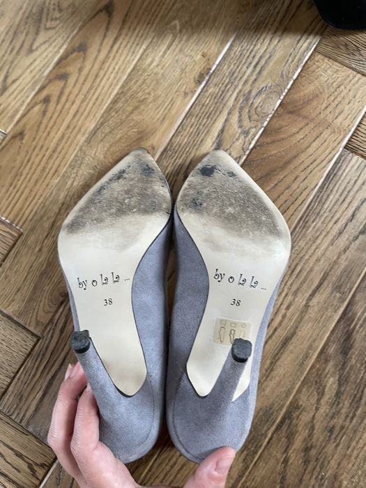 Szpilki skórka By Olala kolor czarny 38/24 cm