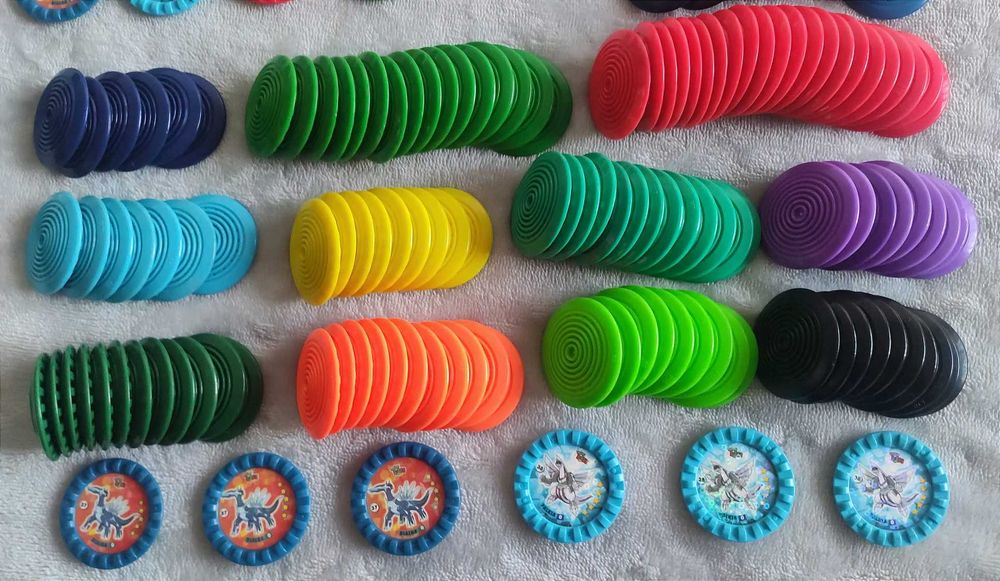 Coleção Tazos ROKS Pokémon – 170/180 unidades (MINT)