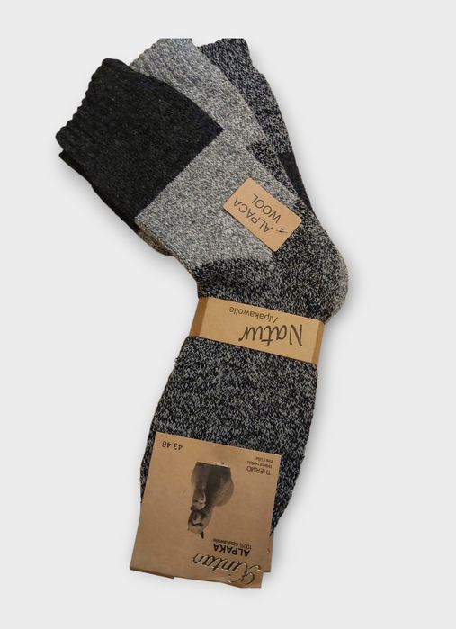 Skarpety męskie wełniane z alpaki