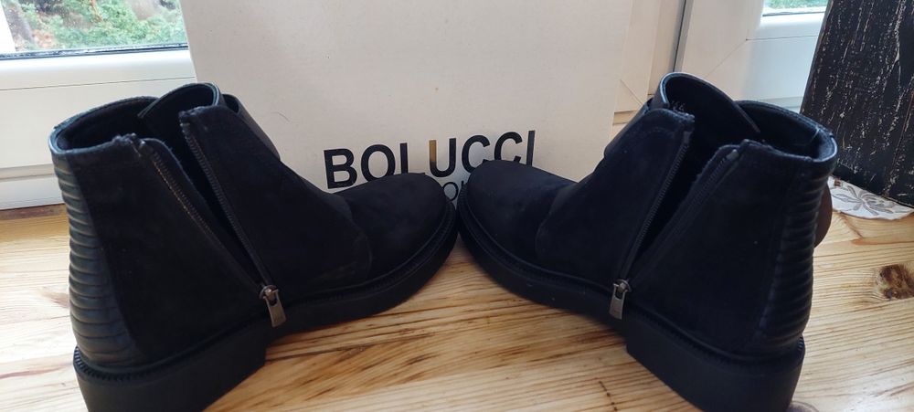 Skórzane sztyblety, botki Italia Mario Bolucci