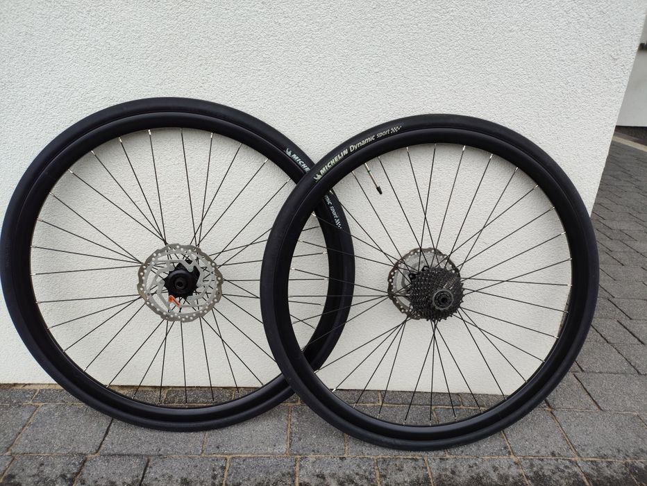 Koła Romet Huragan 4 Disc 28 cali , 2024r.  komplet + opony Michelin + tarcze + kaseta |przebieg 500 km