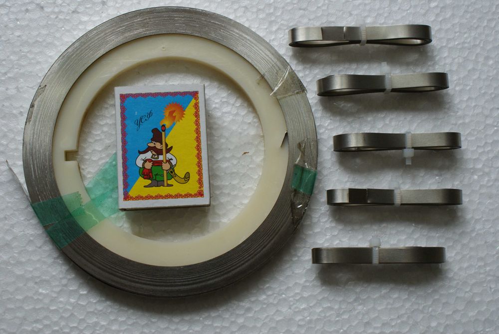 Стрічка, лента нікельована, мідна, нікелева, для зварювання за 1кг