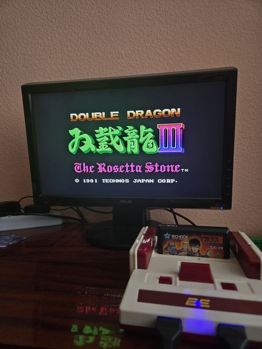оригінальний картридж famicom double dragon 3