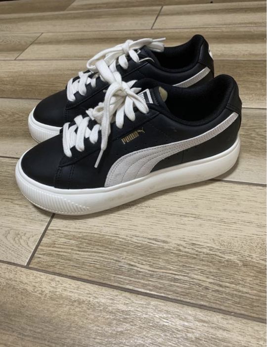 Кросівки puma чорні з білим