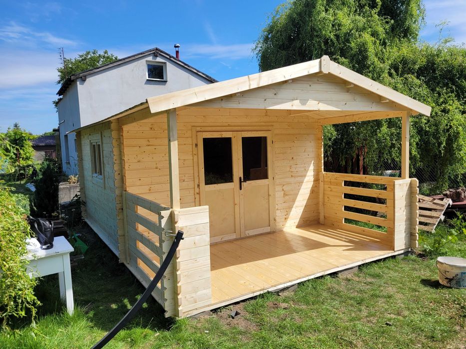 dostępny od RĘKI domek LETNISKOWY drewniany+TARAS*6mx4m*24 m2*balik 34