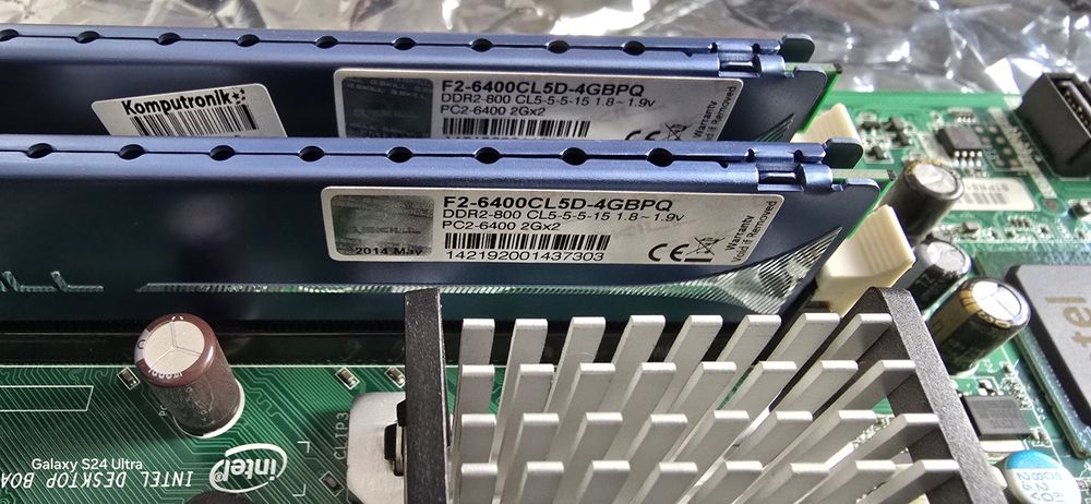 Płyta główna Intel BLKDG31PR, Intel Core2DuoE8400, 2x4GB DDR2-800