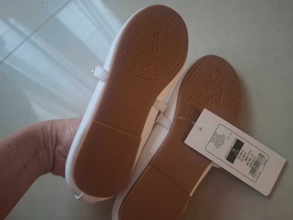 Nowe Buty rozm 34 baletki białe komunia wesele