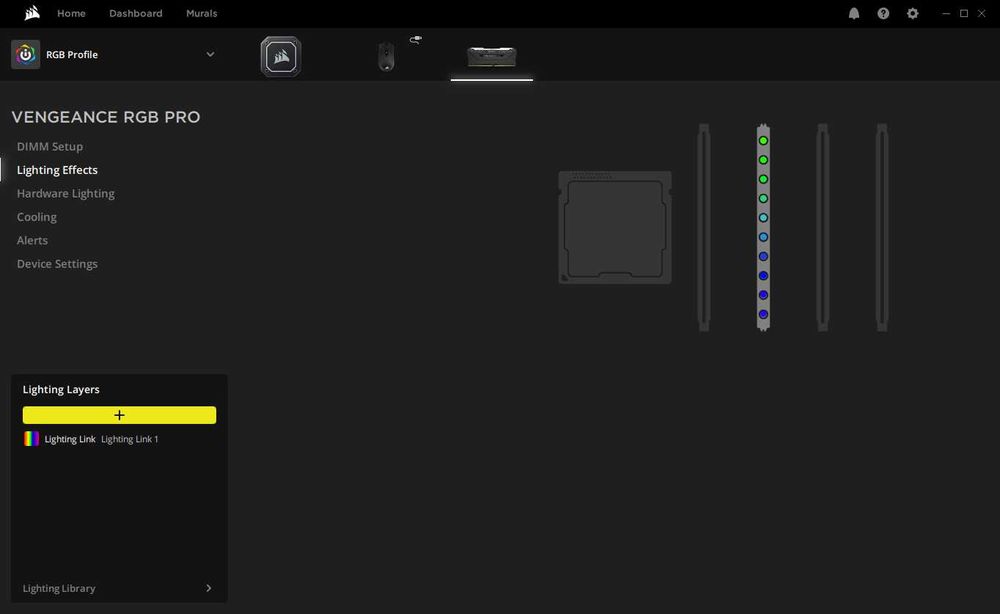 Corsair DDR4 RGB PRO 1x8GB 3200Mhz CL16