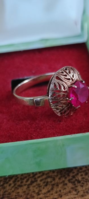 Złoty pierścionek r.19 warmet