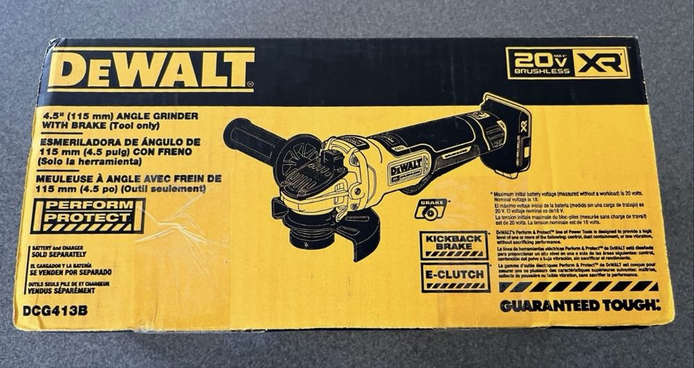 Акумуляторна болгарка,кутова шліфмашина Dewalt DCG413. 20v.