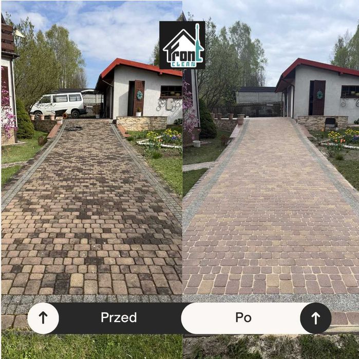 Profesjonalne Mycie i Czyszczenie Kostki Brukowej, Podjazdów oraz Tarasów