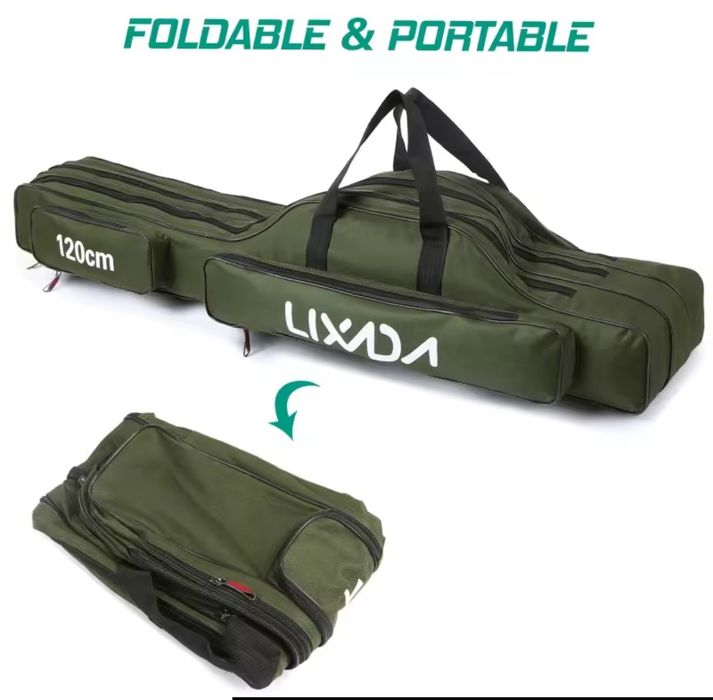 Saco de pesca cor verde tropa 150 cm nova!