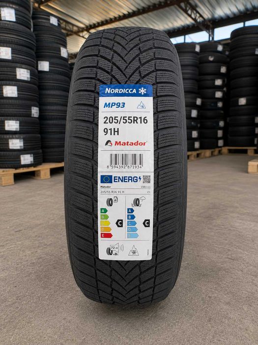 Резина нова зима 205 55 r16 91H  MP93 NORDICCA MATADOR колеса шини зимові нове