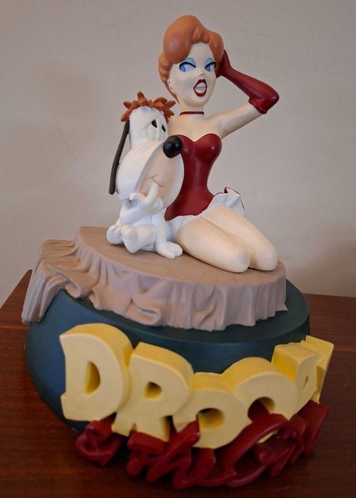 Estatueta de Droopy e da Pin Up. Demons et Merveilles.