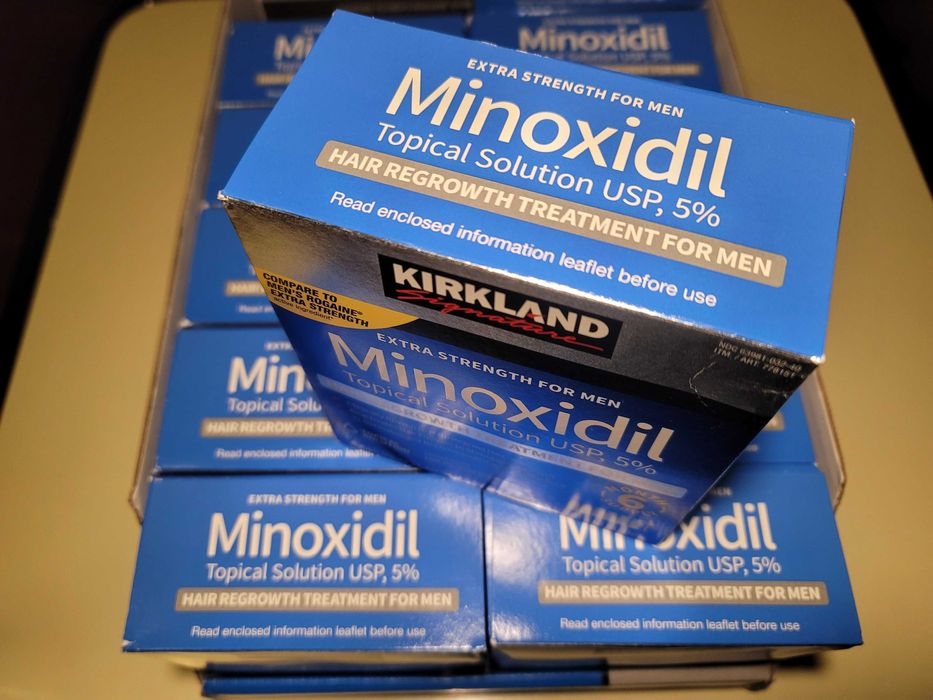 KIRKLAND MINOXIDIL 6 MESES 5% Líquido tópico crescimento cabelo