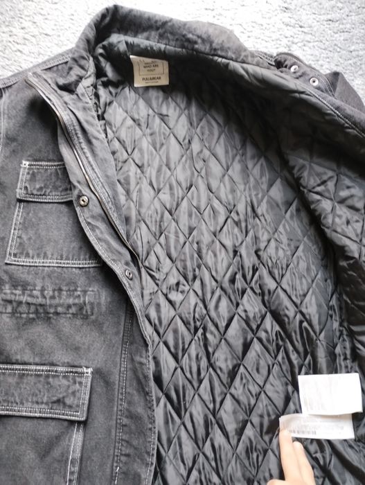 Kurtka jeansowa Pull & Bear L ocieplana
