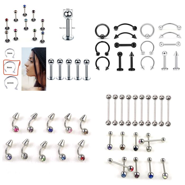 Пирсинг,штанга,Монро ,банан,кольцо (все для прокола )Нос,губа,бровь