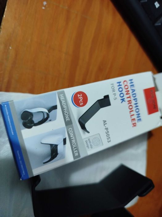 2 Suportes para 2 comandos de PS5 ou um comando e Headset