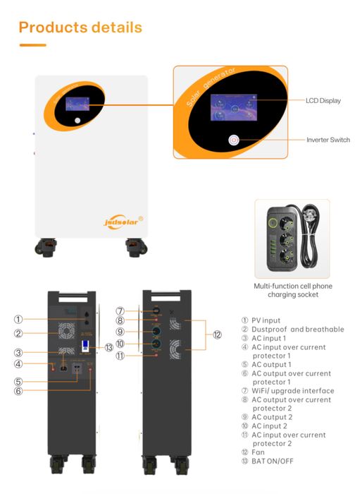 Продам зарядний пристрій jsdsolar XHP65K60