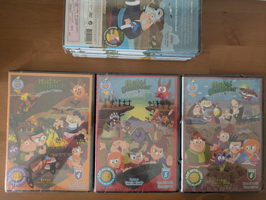 NOVO e SELADO Coleção DVD Completa "Nutri Ventures - Em busca dos 7 Reinos"