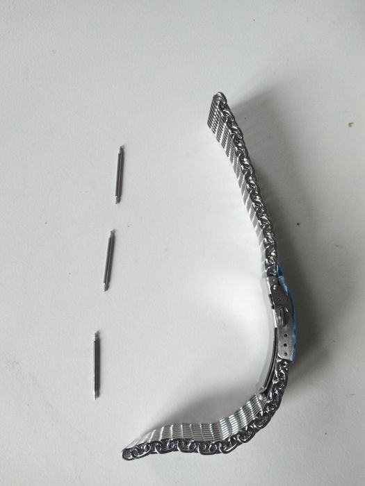 Stalowa bransoleta do zegarka mesh shark 22 mm