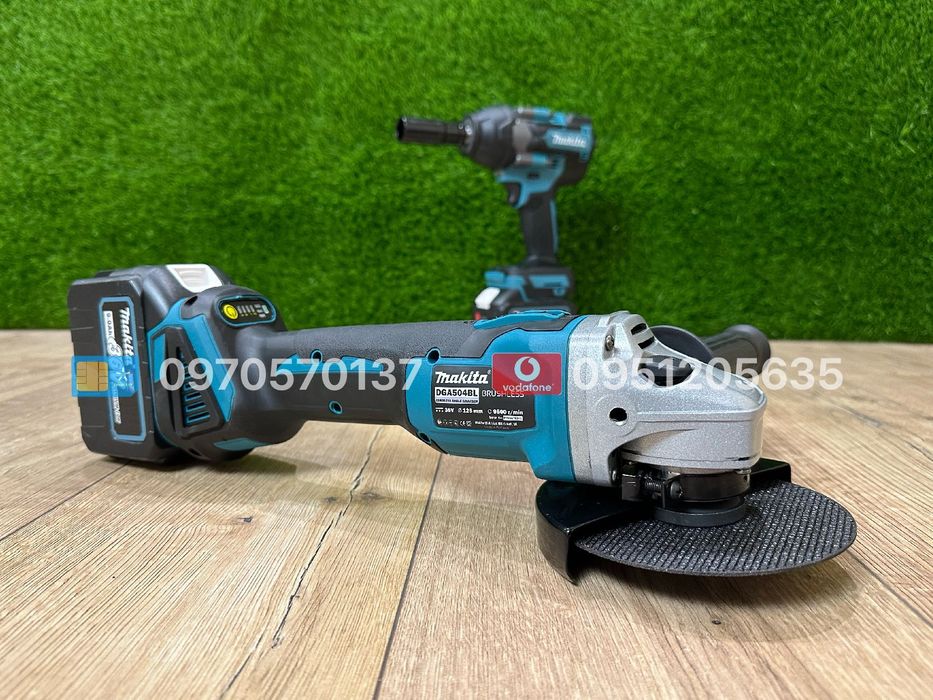 Набір акумуляторний Makita Болгарка DGA504BL Гайковерт DTW850BL 36V9Ah