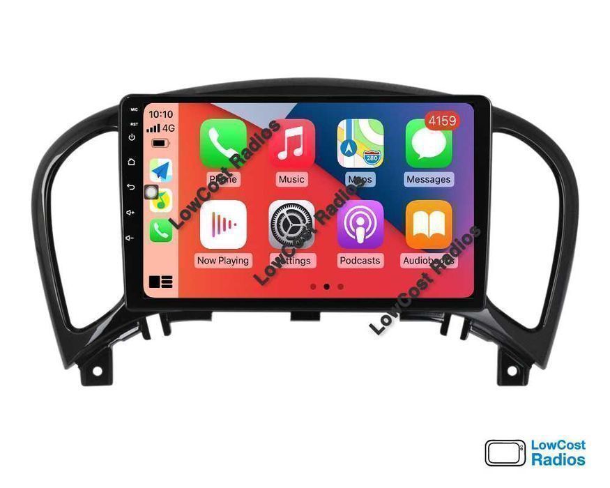 Auto Rádio 9' NISAN JUKE 2010 A 2019 | GPS ANDROID BT USB APPS WIFI | CARPLAY • ANDROID AUTO