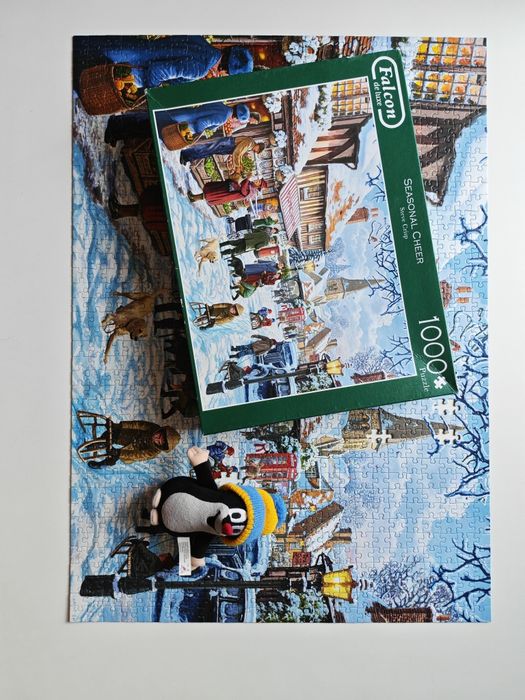 Puzzle. Jumbo. 1000. Świąteczne. Niekompletne.