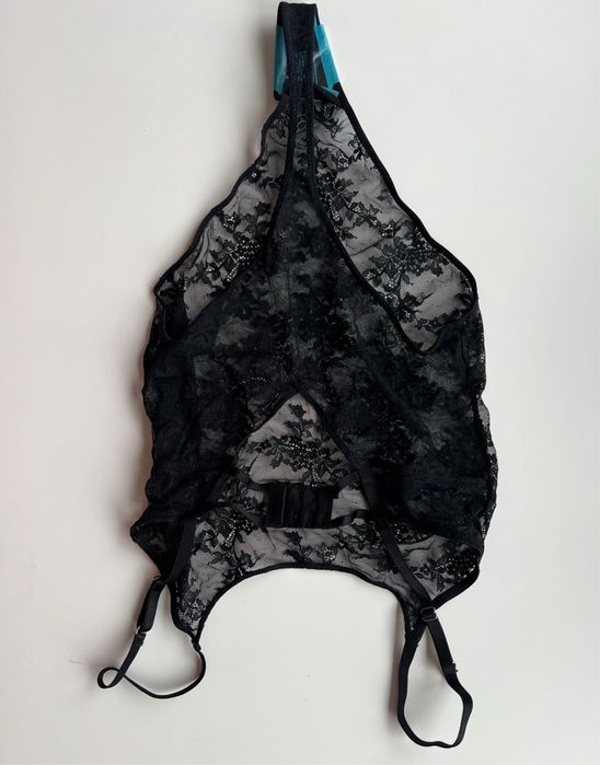 Body koronkowe S sexy czarne body koronkowe