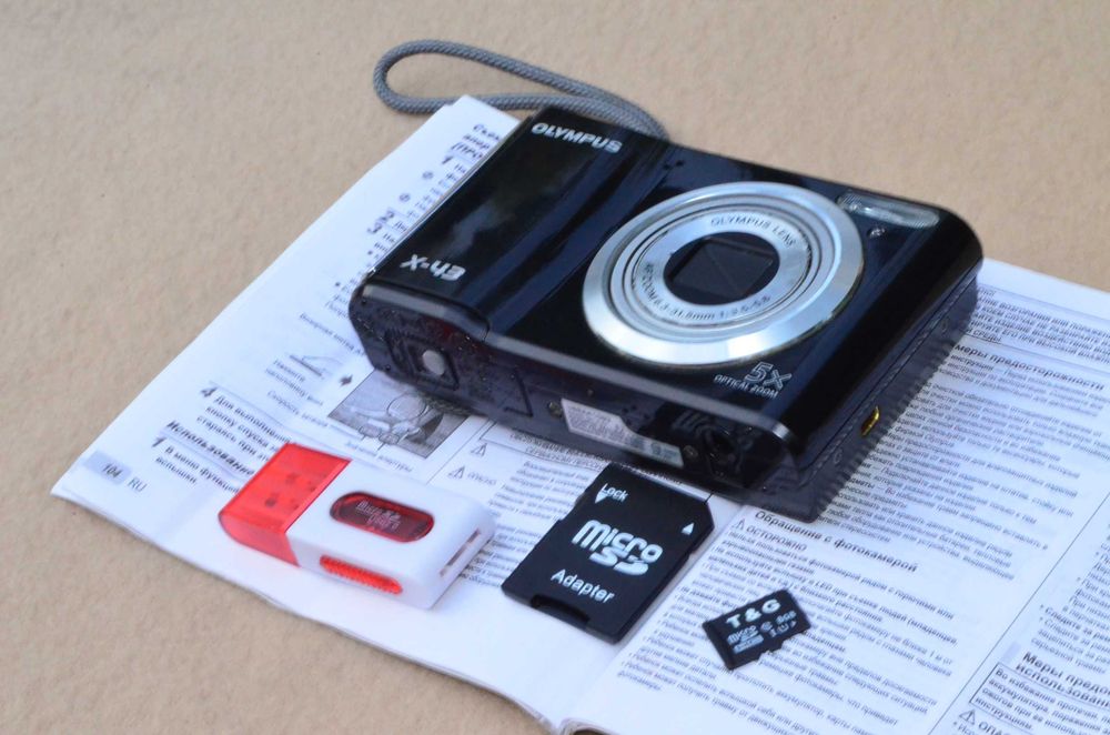 Olympus X43 (FE47) со стабилизацией изображения мыльница цифровик 2009 рабочий