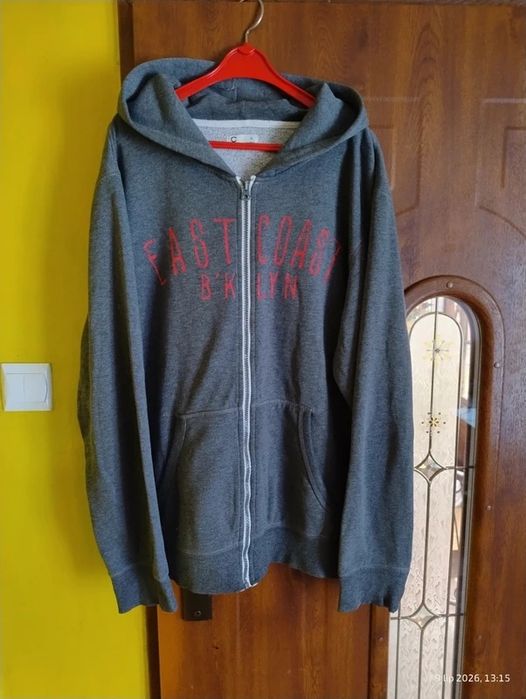 Bluza męska Cubus xl szara z kapturem