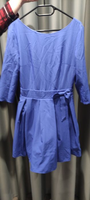 Плаття синє з підкладкою та фатіном