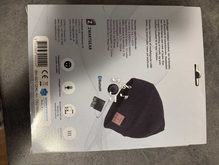 Czapka zimowa z bluetooth