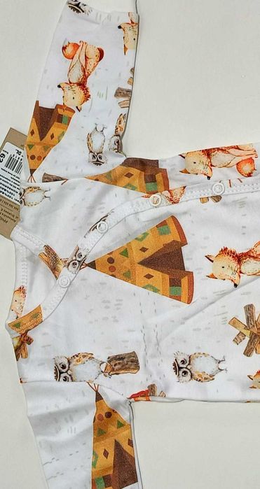 Body Niemowlęce kopertowe MROFI - Lisek rozmiar 62 cm