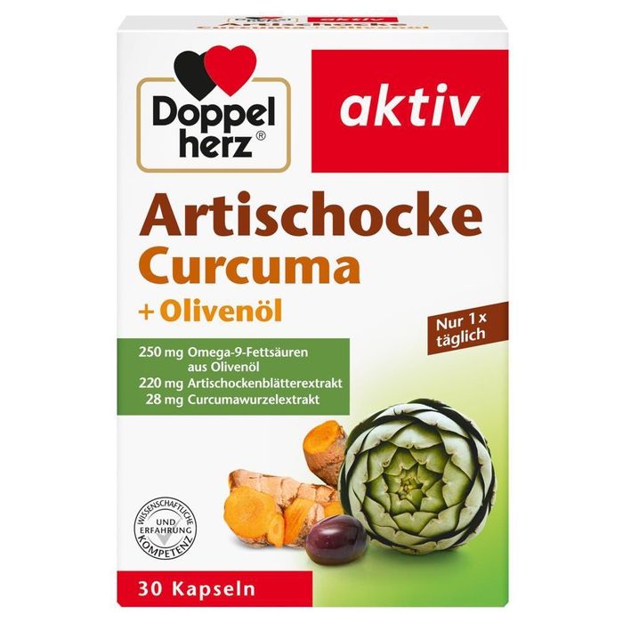 Вітаміни Doppelherz Артишок + Куркума + Омега-9 капсули 30 шт