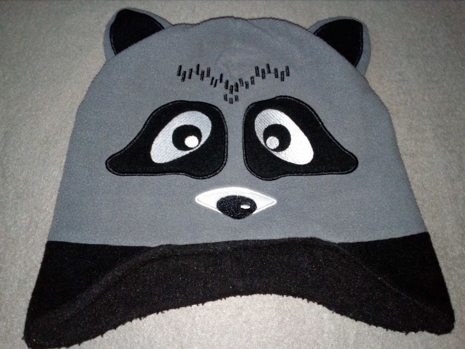 czapka chłopięca polarowa miś panda/przebranie/ strój