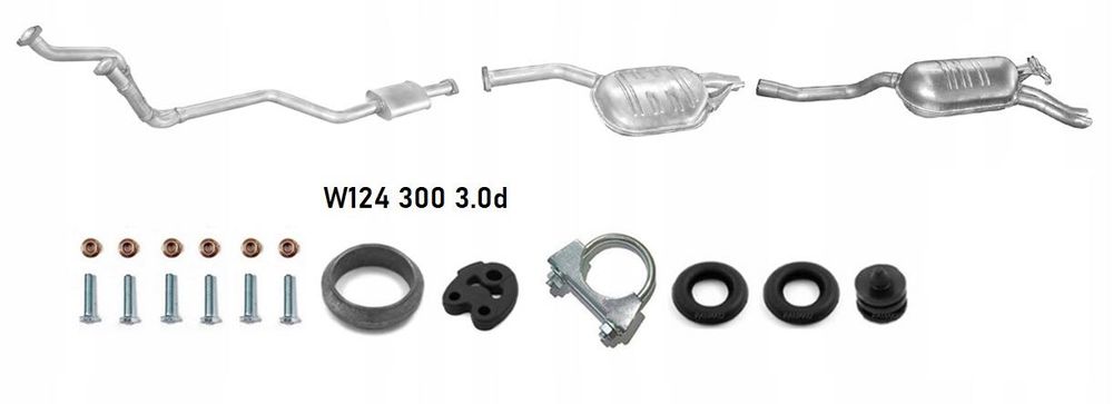 Глушник резонатор Mercedes  w202 w210 203 190 123 124 180 200 220 250