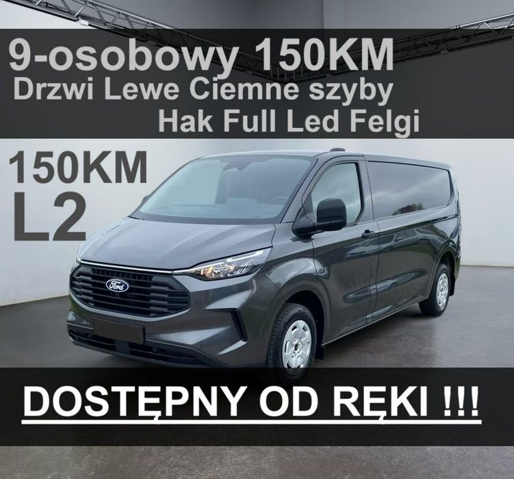Ford Transit Custom L2 Trend Hak 150KM Drzwi Lewe ! Kamera Niska Cena 2034 zł