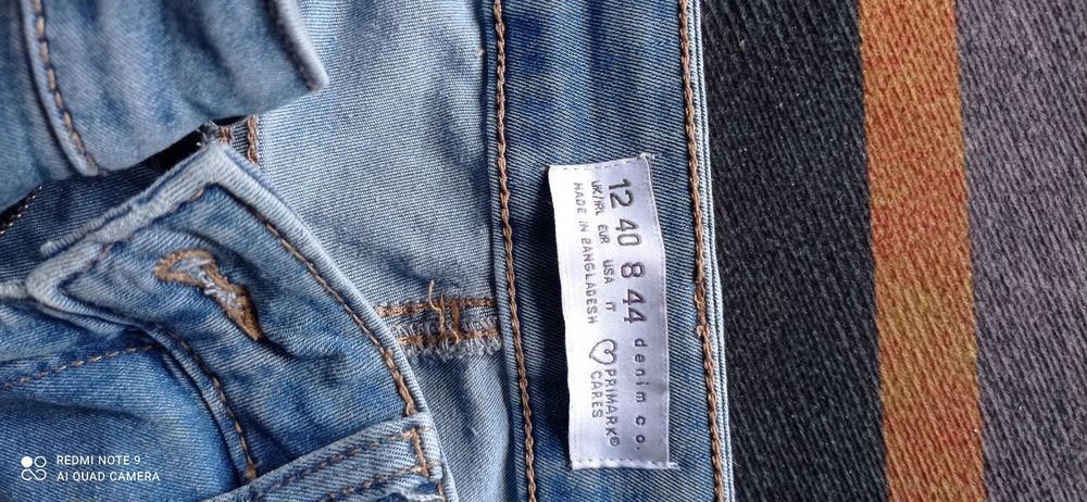 Spodnie damskie jeans z wysokim stanem rozmiar40