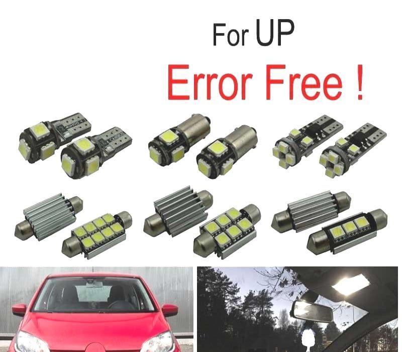 KIT COMPLETO 8 LAMPADAS LED INTERIOR PARA VOLKSWAGEN VW UP 12-16